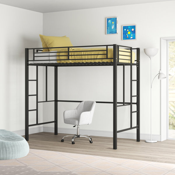 Wade Logan® Aatif Twin Metal Platforms Loft Bed by Wade Logan